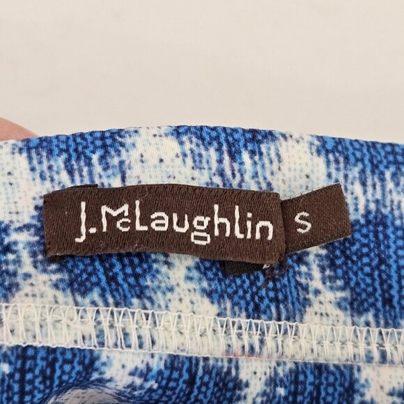 J. McLaughlin Skirt Small Reversible Casavito Halle Ikat Pencil Luxury - Picture 7 of 11